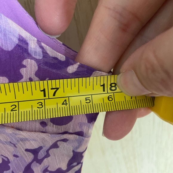 Jardin Vue Organza Purple Ruffle Dress NWT Sz M - Picture 14 of 14